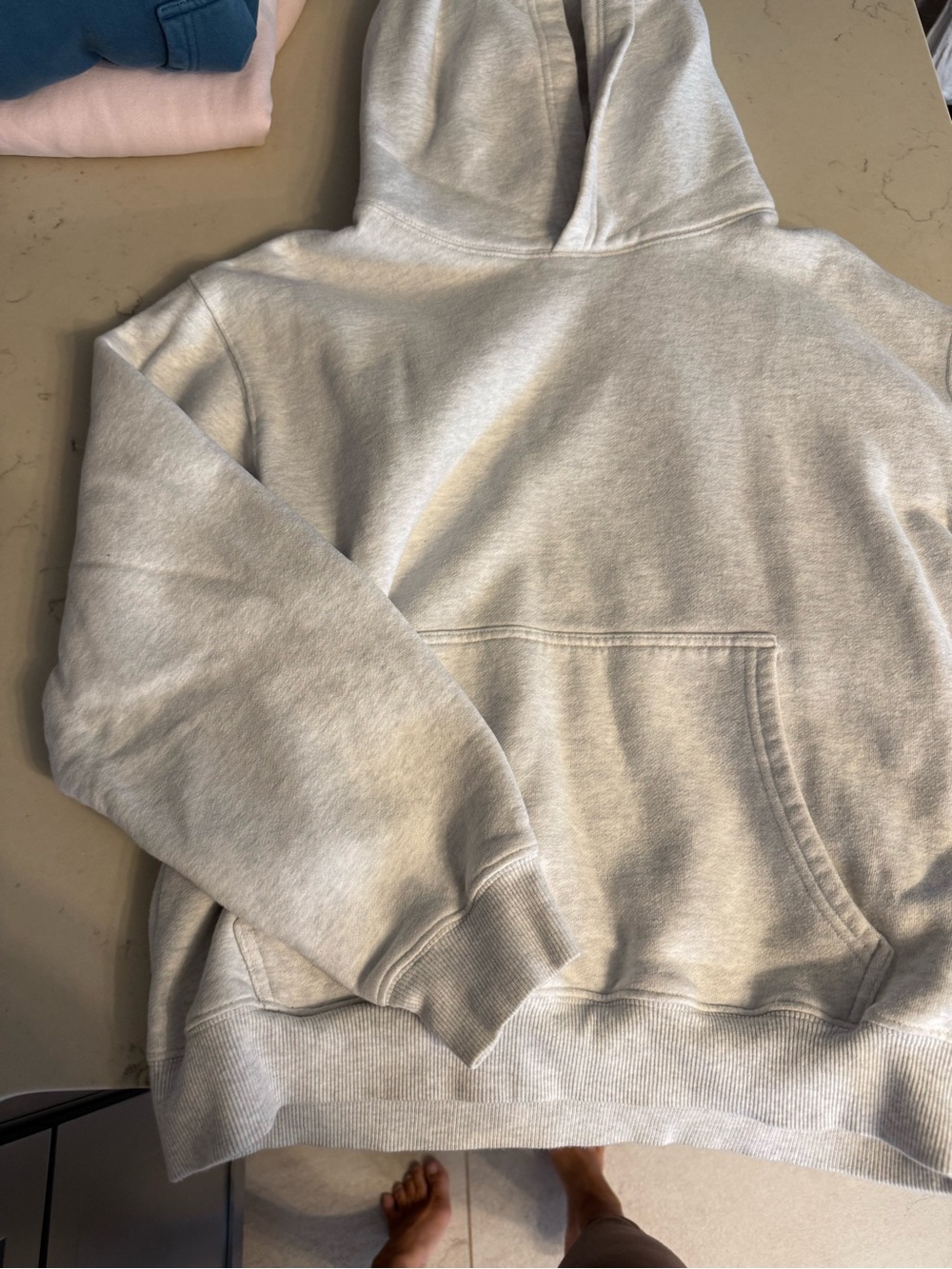 TNA Light Gray Sweatfleece Hoodie